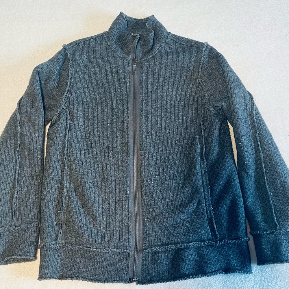DKNY thick sweater jacket large
